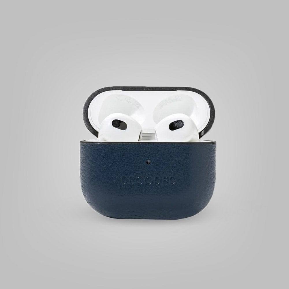 Decoded Leather AirCase for AirPods Gen 3 - Navy