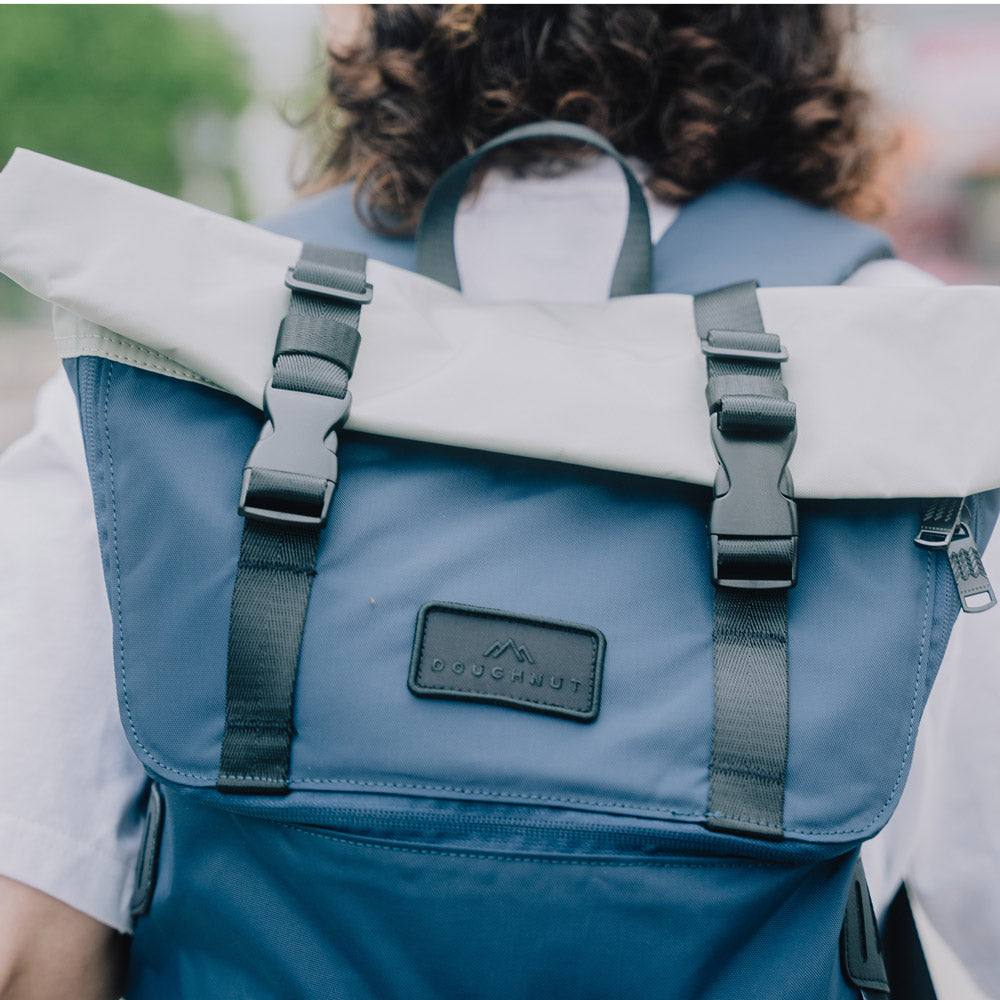 Doughnut Bags Christopher Go Wild Series Large Travel Backpack - Navy & Grey