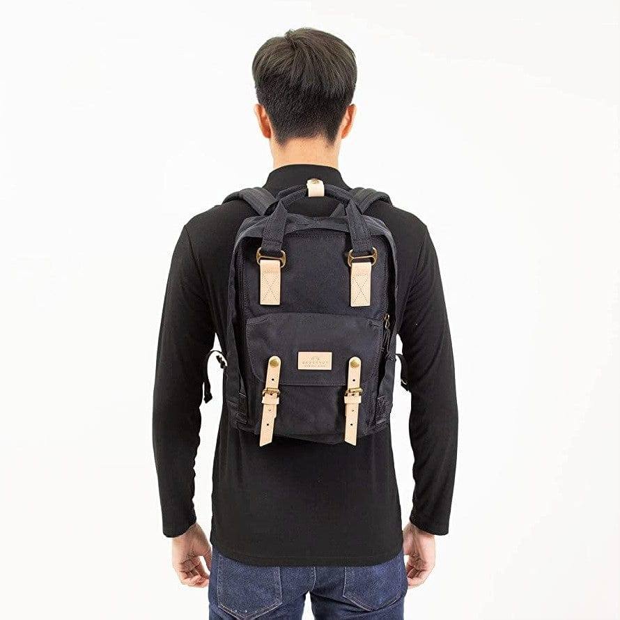 Doughnut Bags Macaroon Backpack Reborn - Black