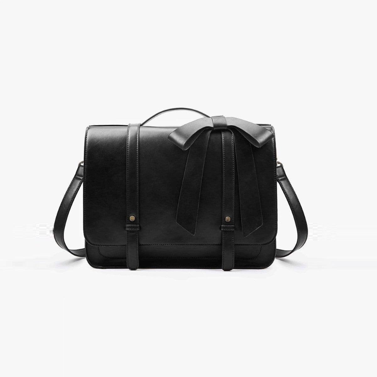 Ecosusi Vintage Bow Briefcase - Black