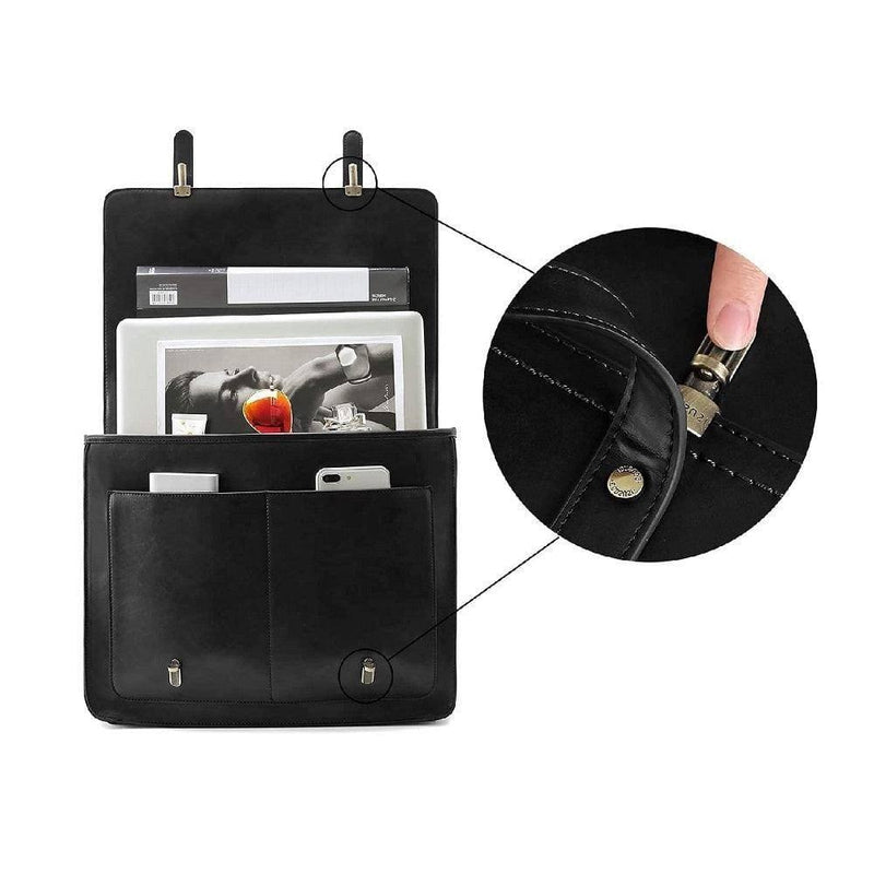 Ecosusi Vintage Bow Briefcase - Black
