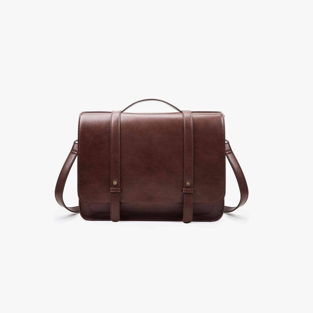 Ecosusi Vintage Bow Briefcase - Coffee Brown