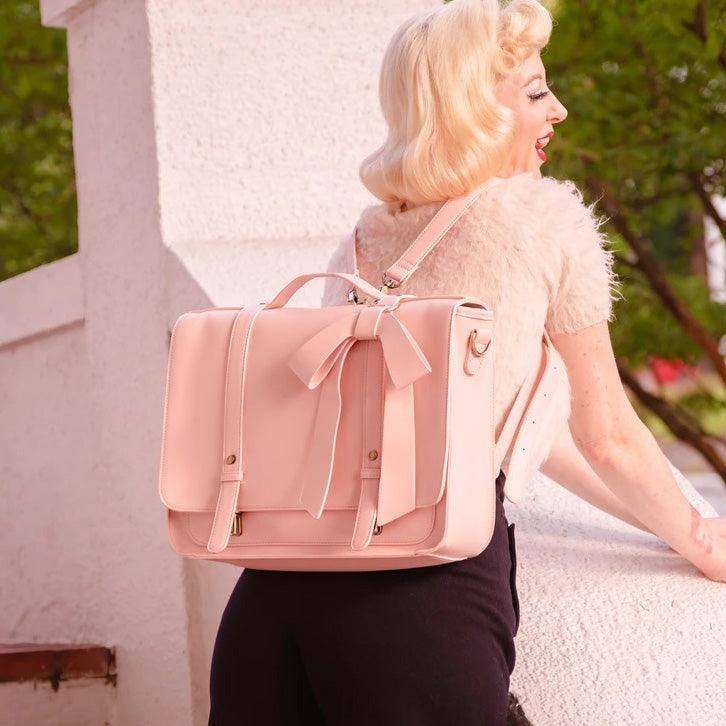 Ecosusi Vintage Bow Briefcase - Pink