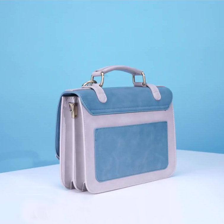 Ecosusi Vintage Bow Briefcase Small - Blue