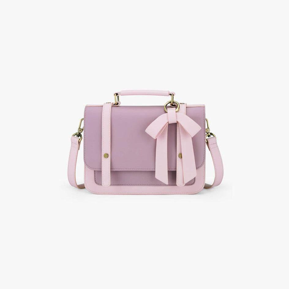 Ecosusi Vintage Bow Briefcase Small - Purple