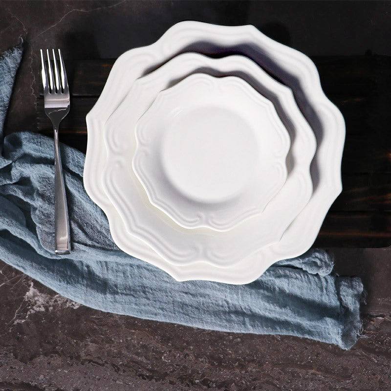 Enhabit Alcove Dinner Plate - Vintage White