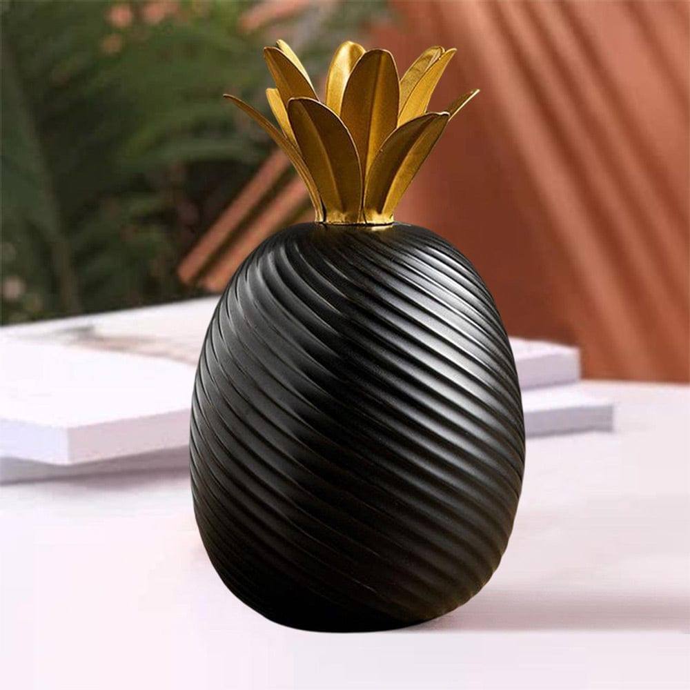 Enhabit Ananas Decorative Accent - Black