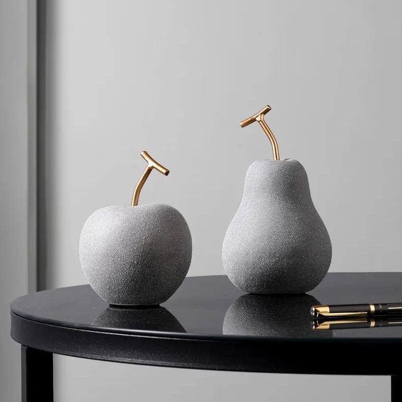 Enhabit Apple Decorative Accent - Concrete Grey