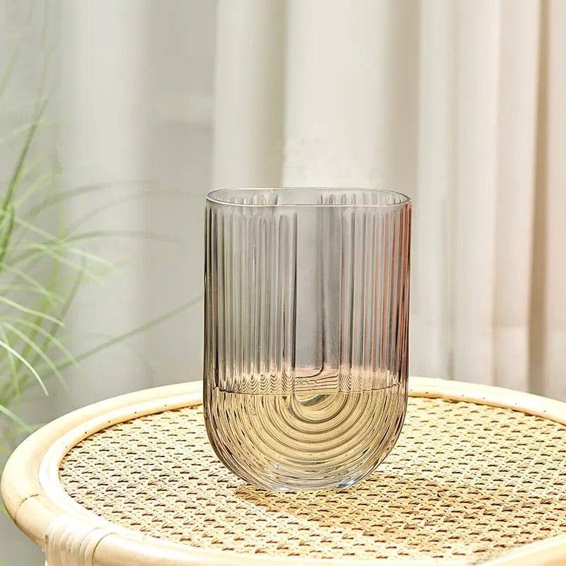 Enhabit Arch Glass Vase Small - Smoke