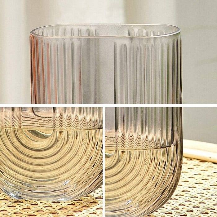 Enhabit Arch Glass Vase Small - Smoke