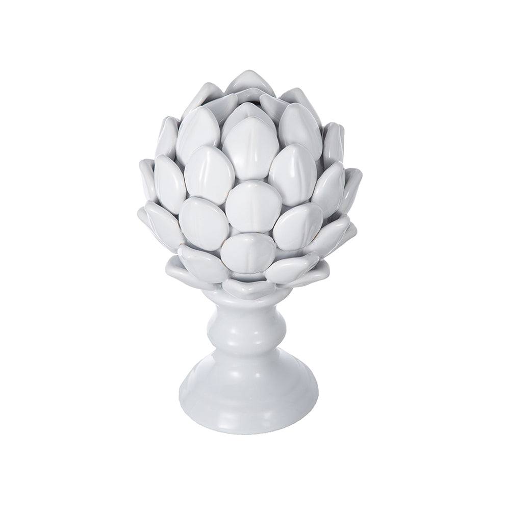 Enhabit Artichoke Decorative Accent Large - White