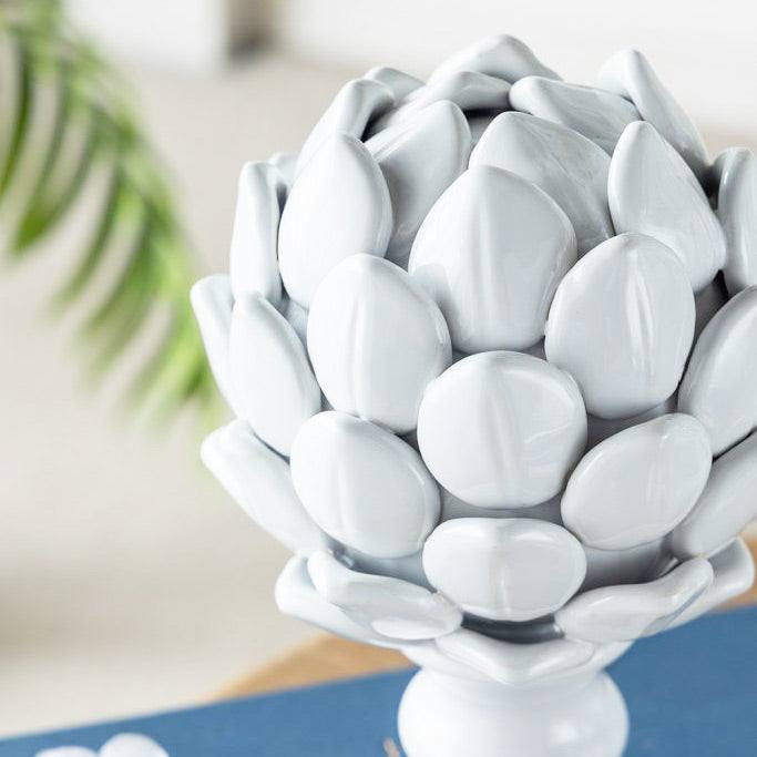 Enhabit Artichoke Decorative Accent Large - White