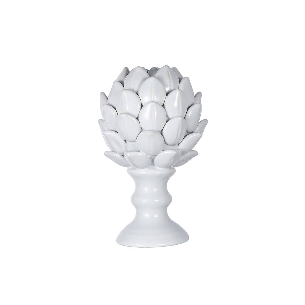 Enhabit Artichoke Decorative Accent Medium - White