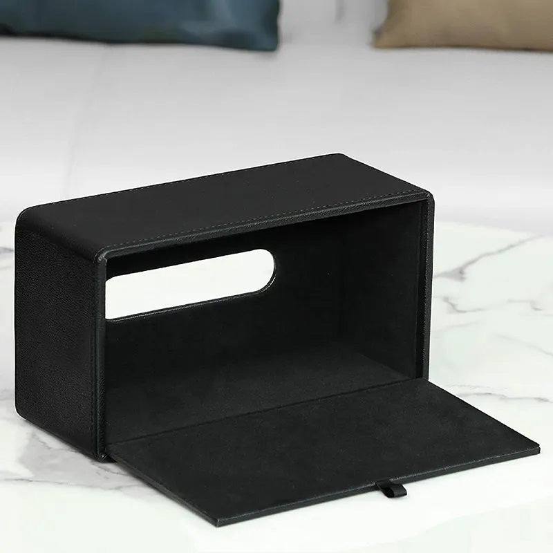 Enhabit Bare Tissue Box Holder - Black