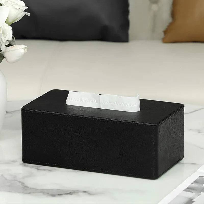 Enhabit Bare Tissue Box Holder - Black