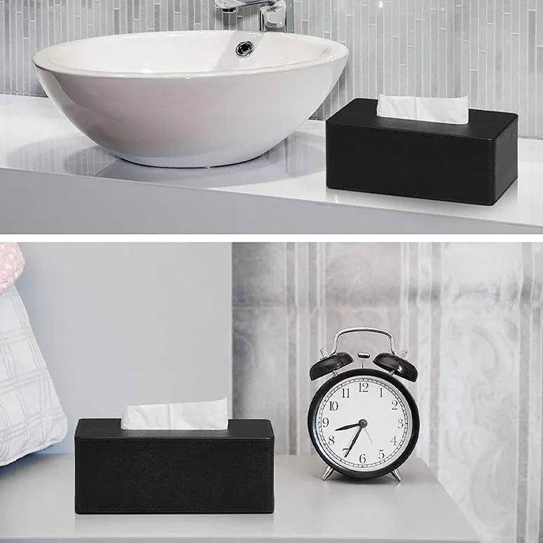 Enhabit Bare Tissue Box Holder - Black