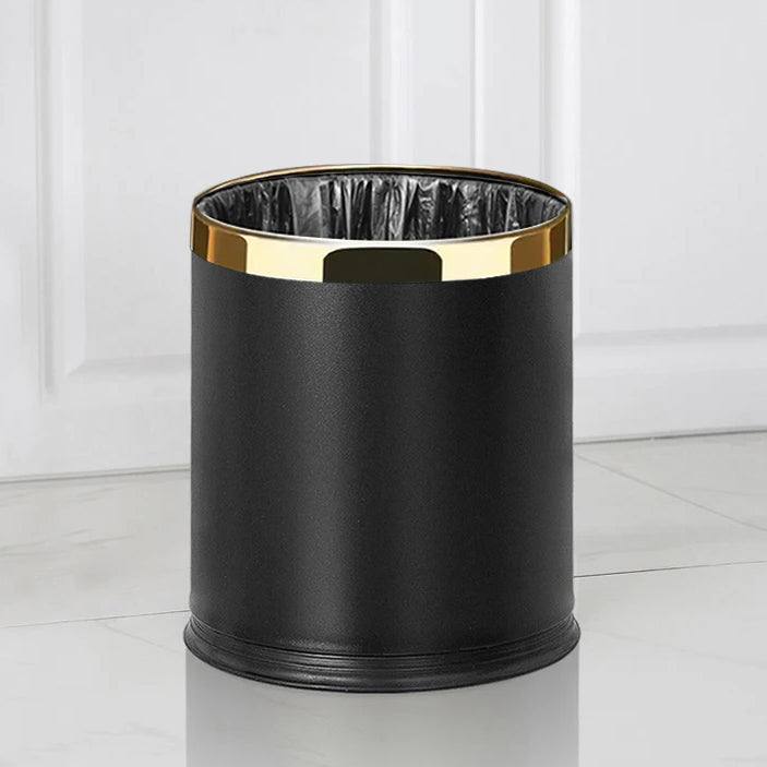 Enhabit Bare Waste Bin - Black & Gold