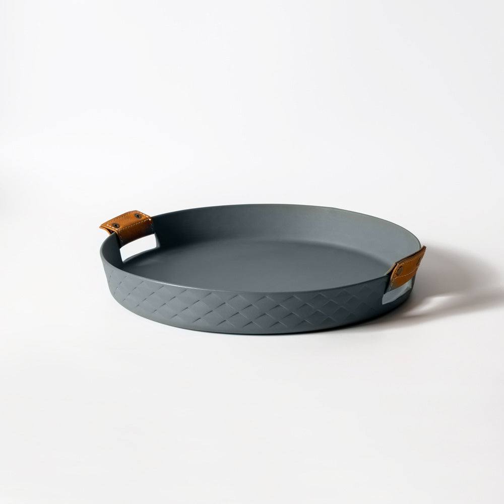 Enhabit Bern Ceramic Serving Tray - Grey