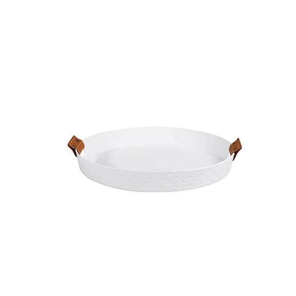 Enhabit Bern Ceramic Serving Tray - White