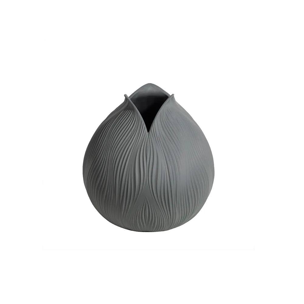 Enhabit Bloom Porcelain Vase - Grey