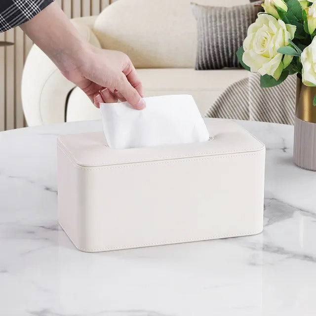 Enhabit Cabin High Tissue Box Holder - White
