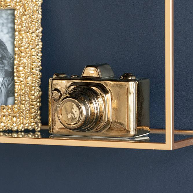 Enhabit Camera Decorative Sculpture Medium - Bronze