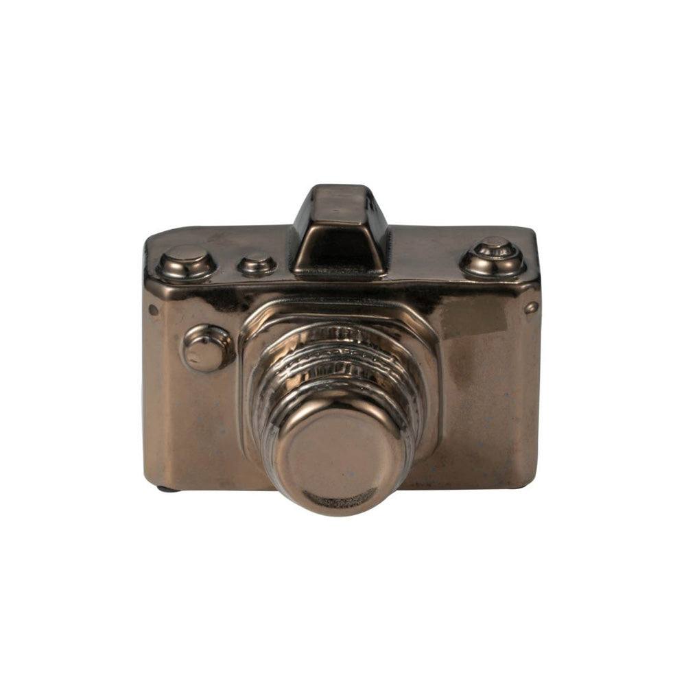 Enhabit Camera Decorative Sculpture Medium - Bronze