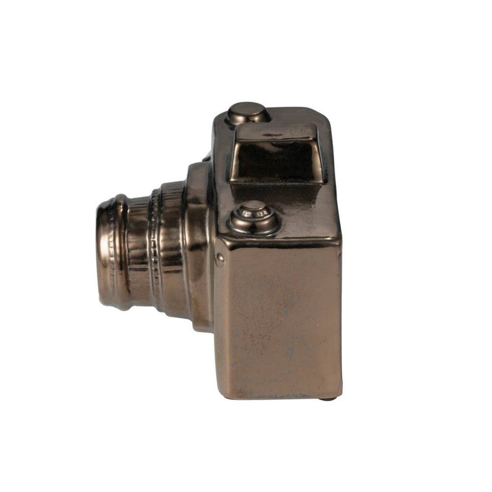 Enhabit Camera Decorative Sculpture Medium - Bronze