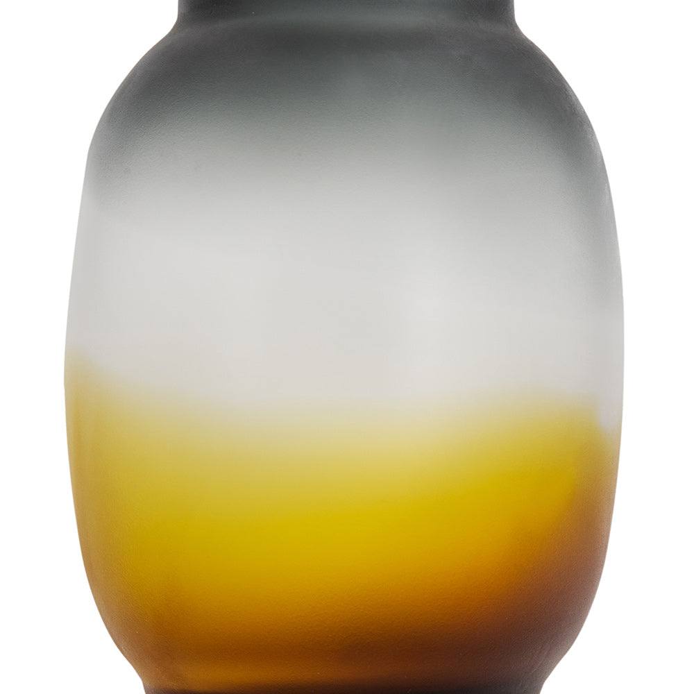 Enhabit Celestial Glass Vase Medium - Amber Grey