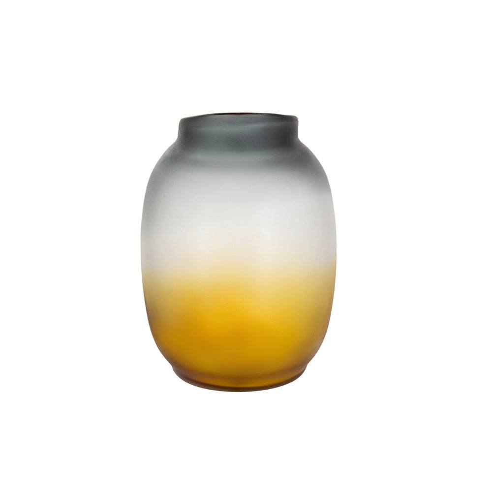 Enhabit Celestial Glass Vase Medium - Amber Grey