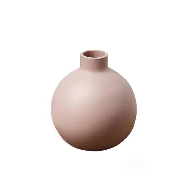 Enhabit Ceramic Bulb Vase Small - Pink