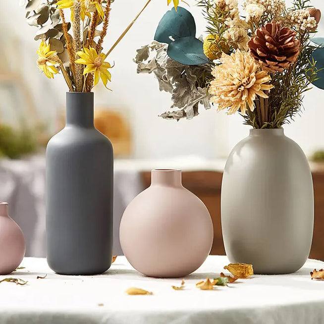 Enhabit Ceramic Bulb Vase Small - Pink