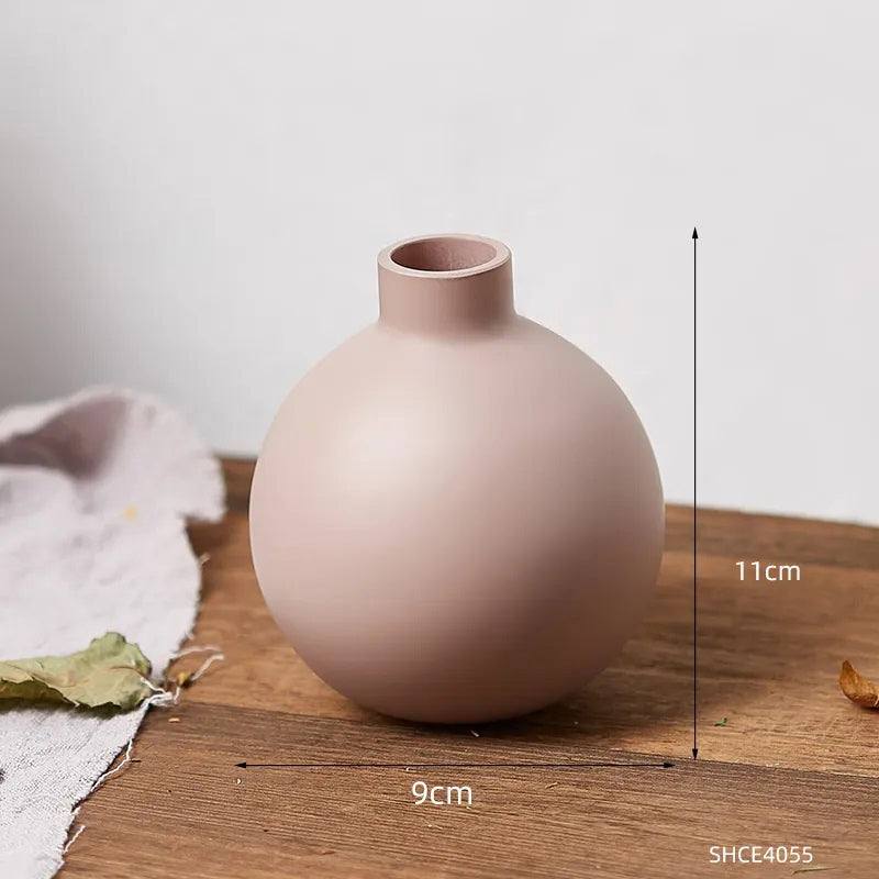 Enhabit Ceramic Bulb Vase Small - Pink