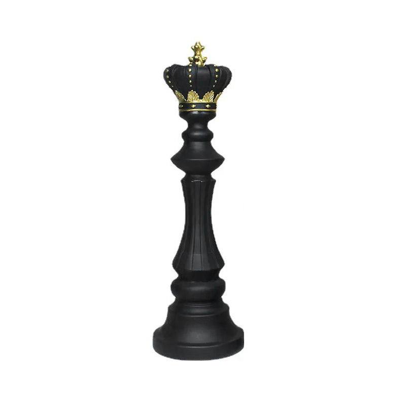 Enhabit Chess King Decorative Sculpture Large - Black