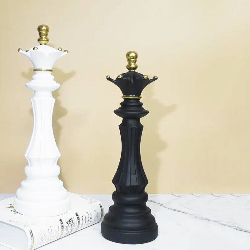 Enhabit Chess Queen Decorative Sculpture Large - Black