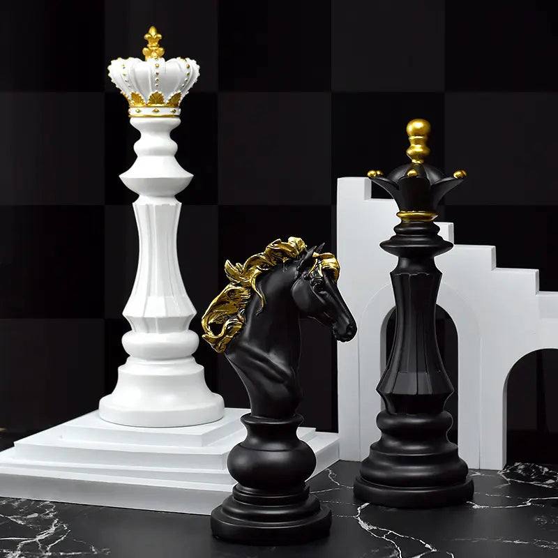 Enhabit Chess Queen Decorative Sculpture Large - Black