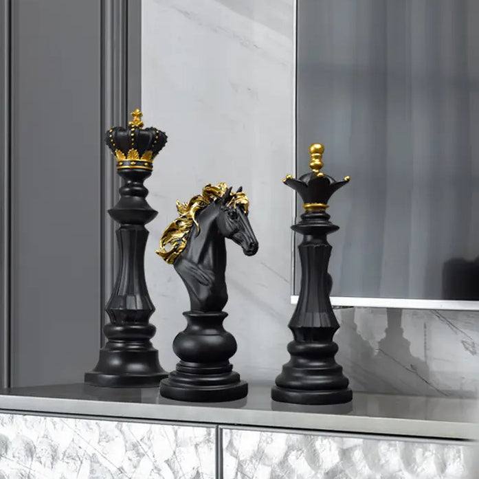 Enhabit Chess Queen Decorative Sculpture Large - Black