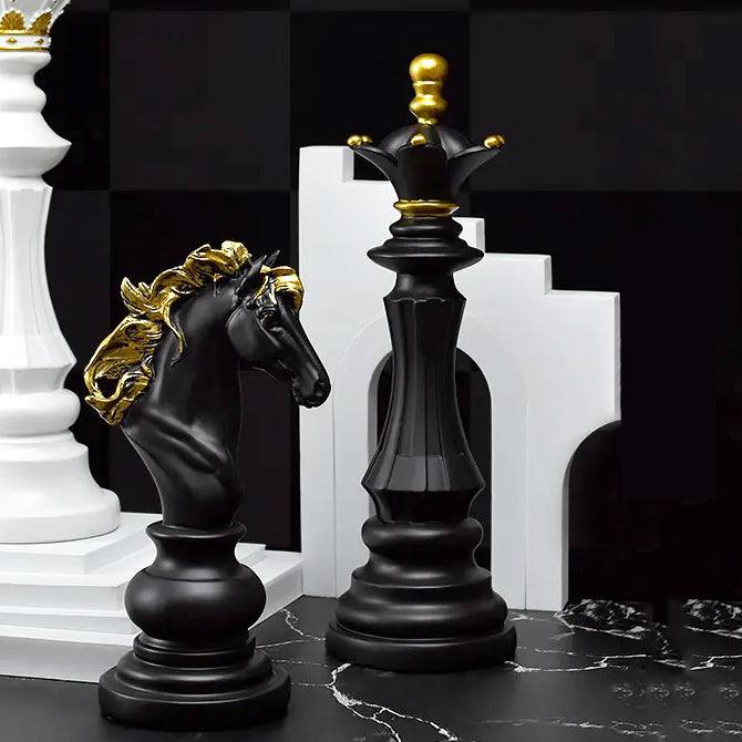 Enhabit Chess Queen Decorative Sculpture Large - Black