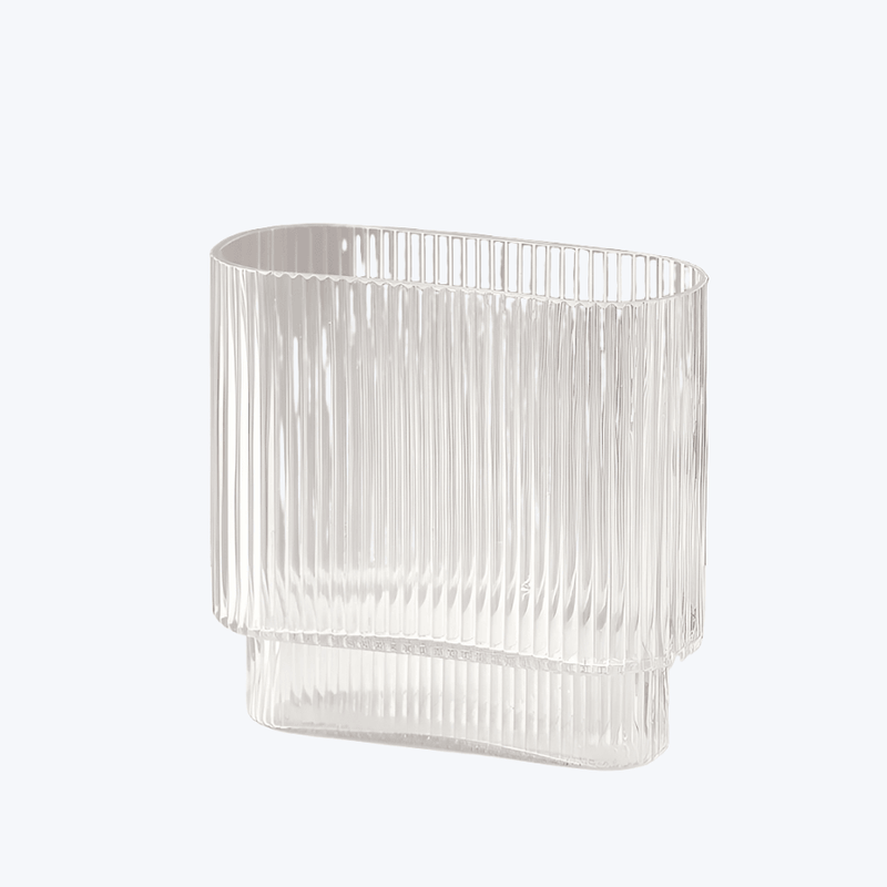 Enhabit Clear Lines Rectangular Glass Vase