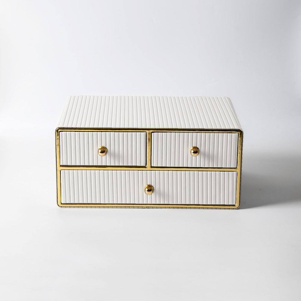 Enhabit Columns Organiser with Drawers - White