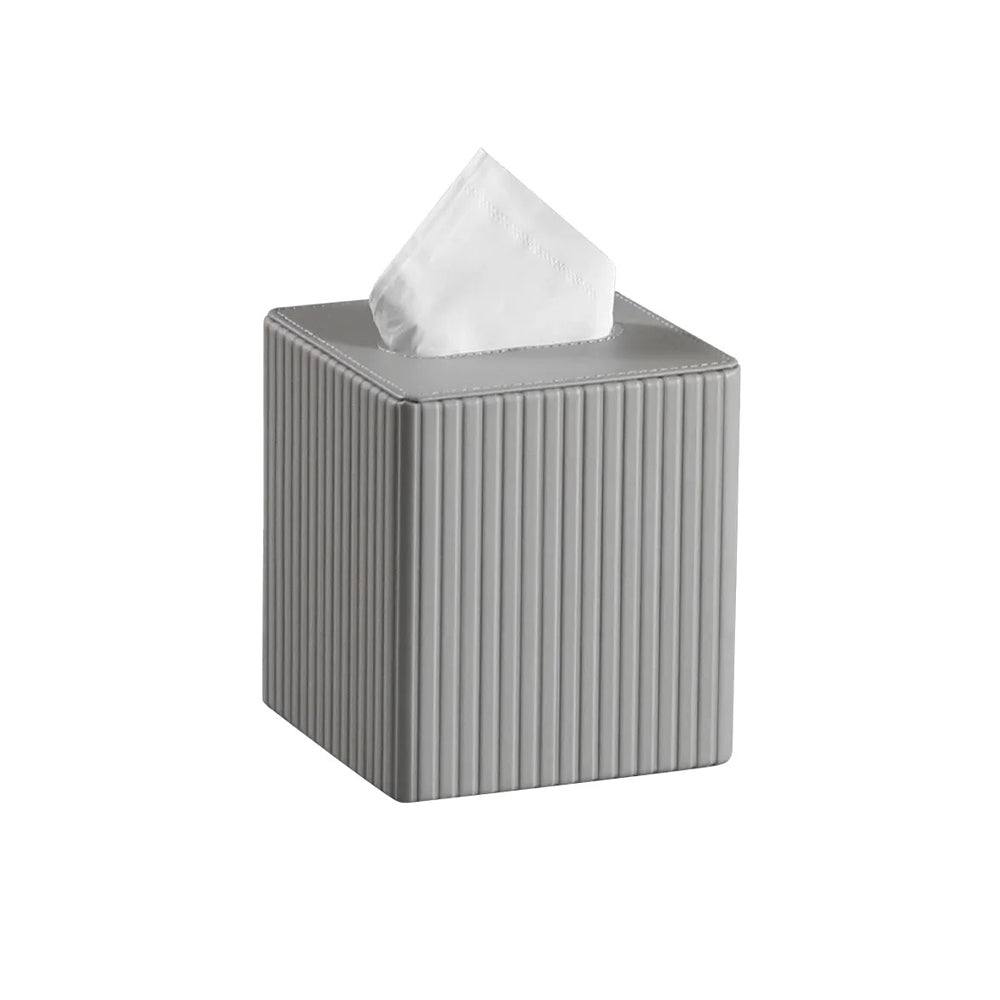 Enhabit Columns Square Tissue Box Holder - Light Grey