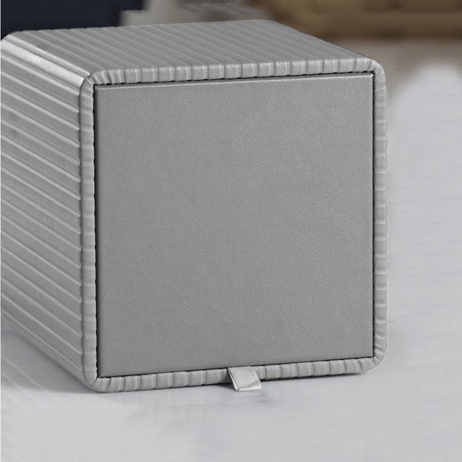 Enhabit Columns Square Tissue Box Holder - Light Grey