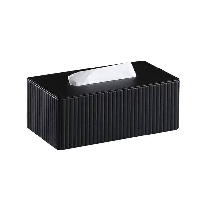 Enhabit Columns Tissue Box Holder - Black