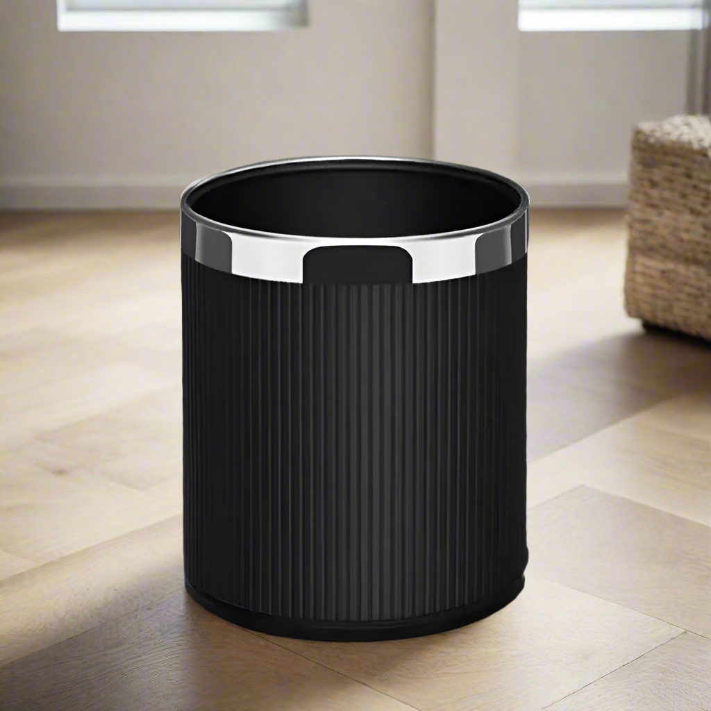 Columns Waste Bin - Black