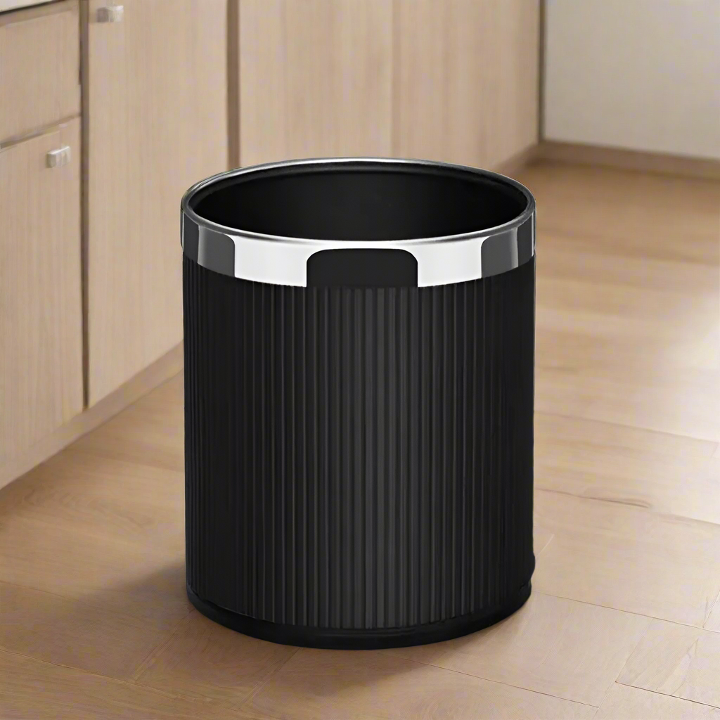 Columns Waste Bin - Black