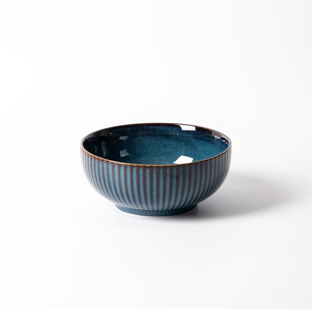 Enhabit Cove Serving Bowl - Teal Blue