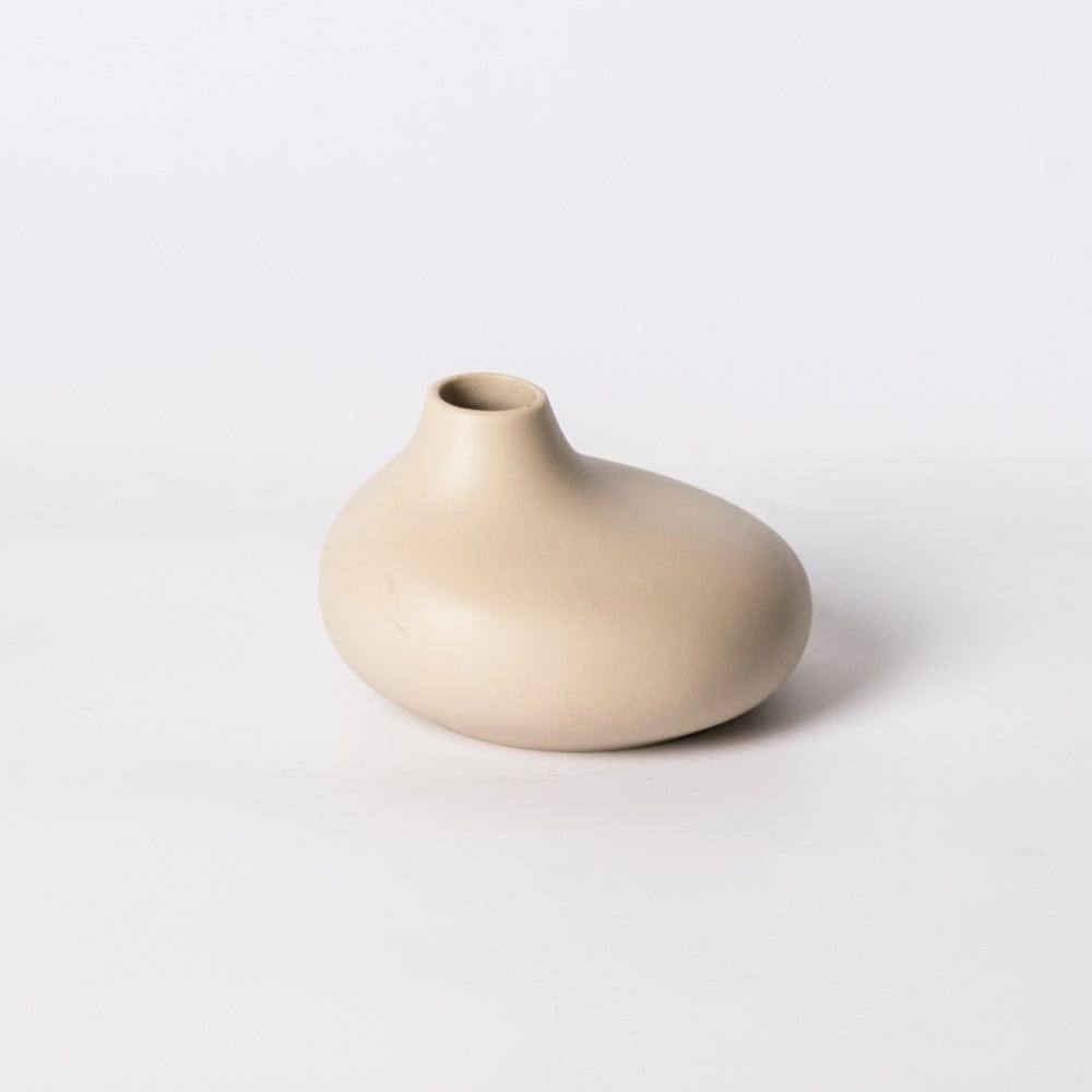 Enhabit Creo Short Vase - Beige