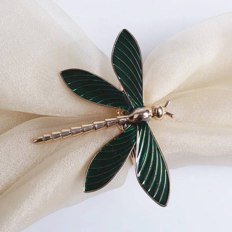 Enhabit Dragonfly Napkin Rings, Set of 6