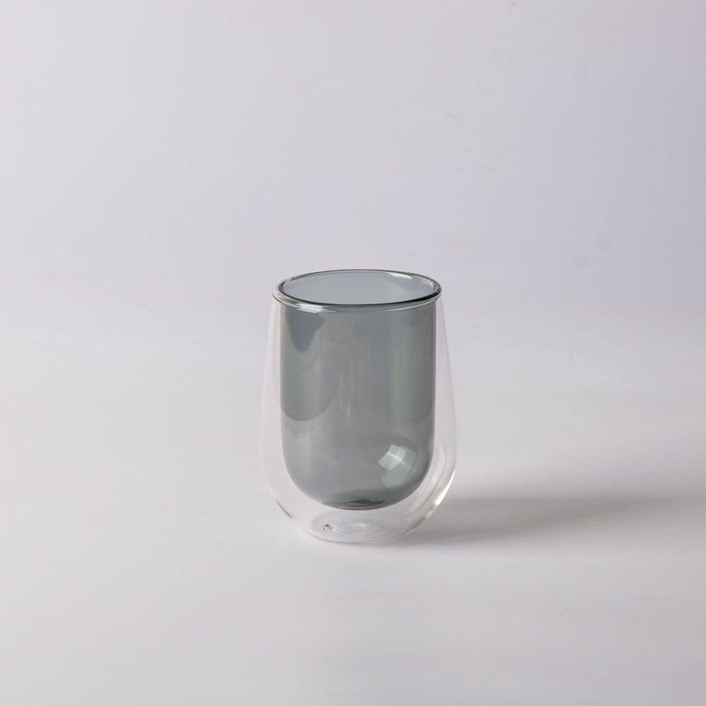 Enhabit Edge Double Wall Glass Small - Grey