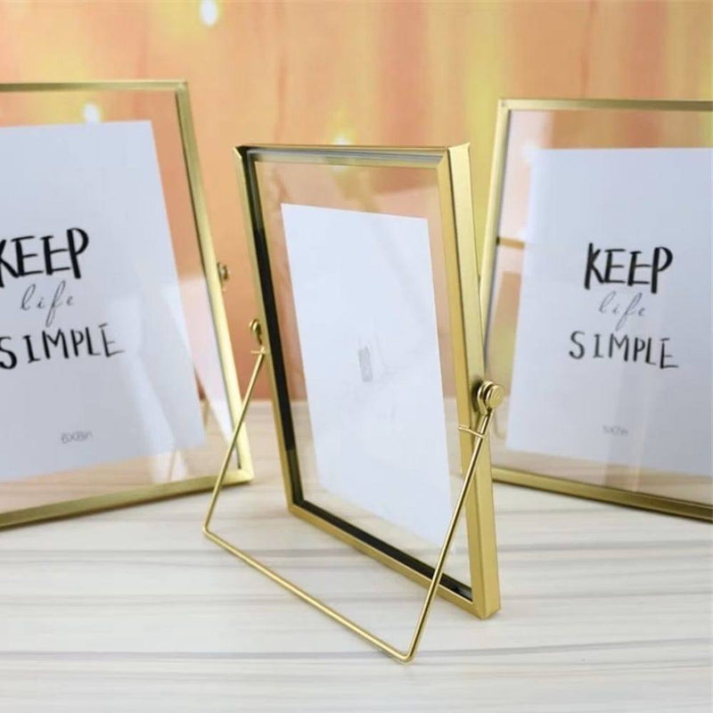 Buy 4x4 inches Photo Frame In Metallic Golden Finish Online. COD
